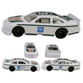 3" 1/64 Scale Nascar Style Race Car -White w/ Full Graphics Package
